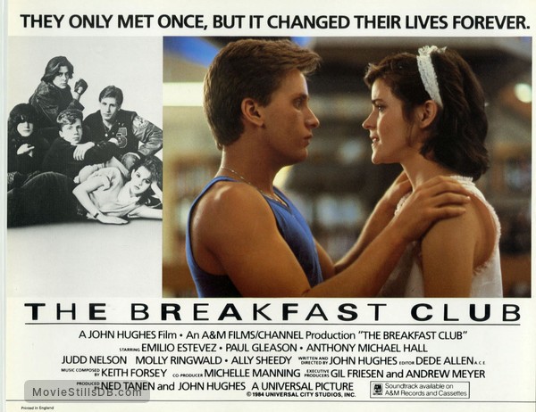 Molly Ringwald Judd Nelson Ally Sheedy Estevez The Breakfast Club 11x17 Poster 