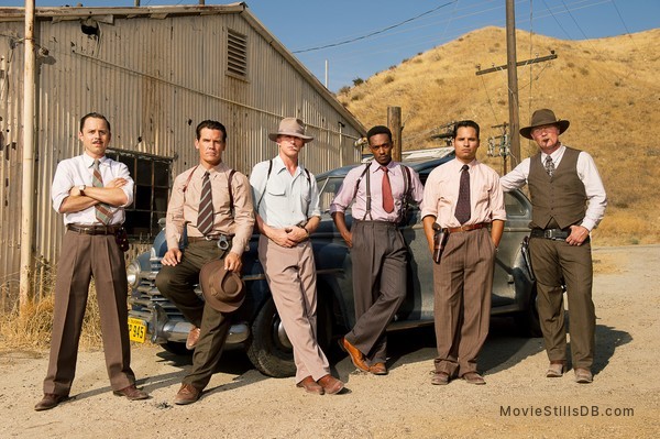 Gangster Squad - Publicity still of Josh Brolin, Ryan Gosling, Anthony Mackie, Giovanni Ribisi, Michael Peña & Robert Patrick Gangster Squad - Publicity still of Josh Brolin, Ryan Gosling, Anthony Mackie, Giovanni Ribisi, Michael Peña & Robert Patrick