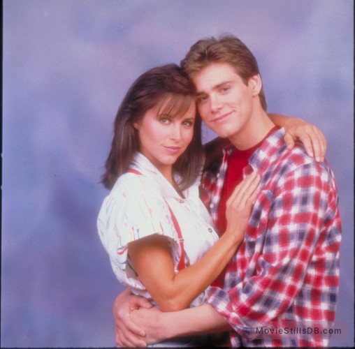 Once Bitten - Publicity still of Jim Carrey & Karen Kopins