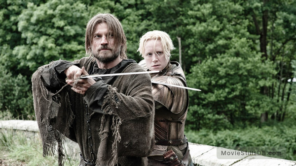 Game of Thrones - Publicity still of Gwendoline Christie & Nikolaj Coster-Waldau Game of Thrones - Publicity still of Gwendoline Christie & Nikolaj Coster-Waldau
