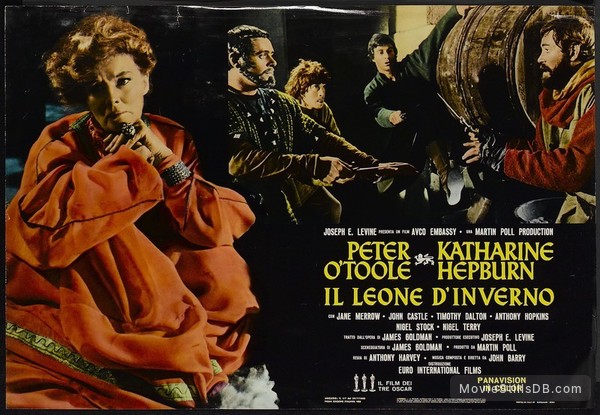ANTHONY HOPKINS PETER O/'TOOLE KATHARINE HEPBURN LE LION EN HIVER LOBBY CARD LB6