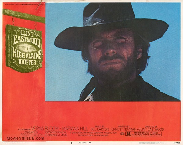 High Plains Drifter - Lobby card with Clint Eastwood