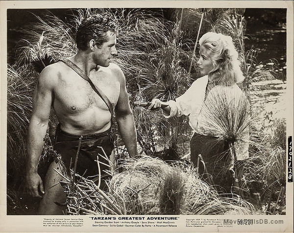 Tarzan S Greatest Adventure Publicity Still Of Gordon Scott Sara Shane