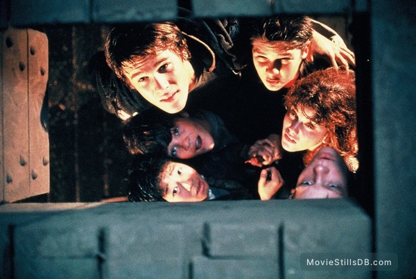 The Goonies - Publicity still of Jonathan Ke Quan, Sean Astin, Corey Feldman, Josh Brolin & Kerri Green The Goonies - Publicity still of Jonathan Ke Quan, Sean Astin, Corey Feldman, Josh Brolin & Kerri Green