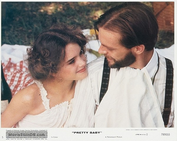 Pretty Baby Lobby Card With Brooke Shields And Keith Carradine