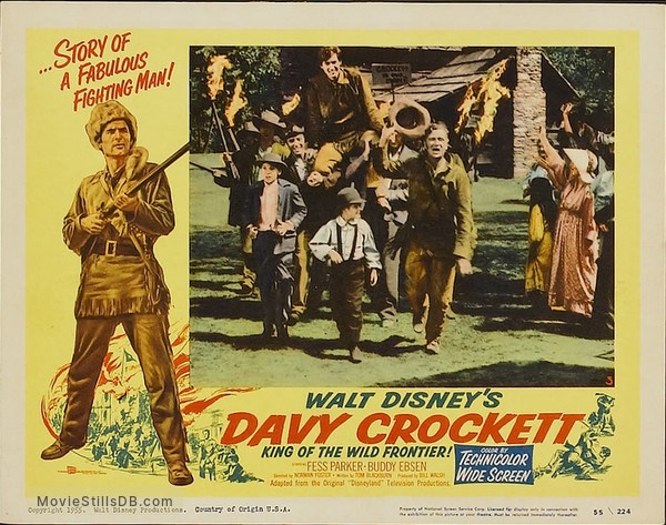 Davy Crockett King Of The Wild Frontier Lobby Card