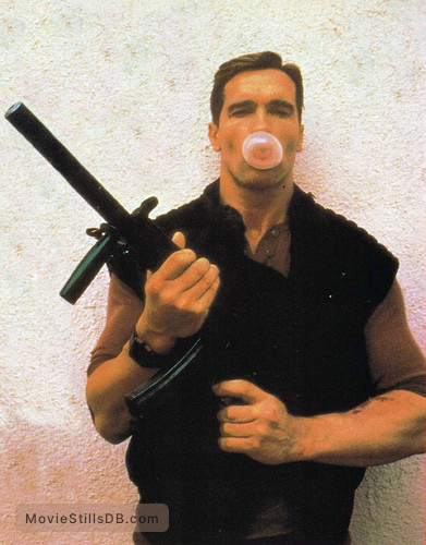 The Running Man - Publicity still of Arnold Schwarzenegger