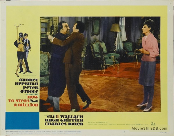 How To Steal A Million - Lobby Card With Eli Wallach & Audrey Hepburn 