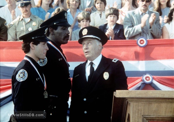 Police Academy Publicity Still Of Steve Guttenberg Bubba Smith