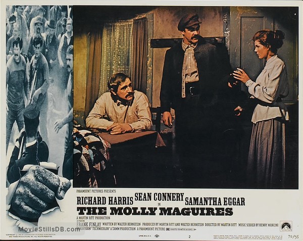 The Molly Maguires Lobby Card With Samantha Eggar Sean Connery