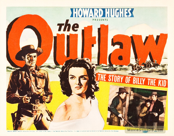 The Outlaw Lobby Card With Jane Russell And Jack Buetel