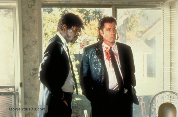 Pulp Fiction - Publicity still of Samuel L. Jackson & John Travolta Pulp Fiction - Publicity still of Samuel L. Jackson & John Travolta