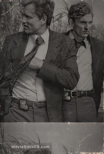 True Detective - Promotional art with Matthew McConaughey & Woody Harrelson True Detective - Promotional art with Matthew McConaughey & Woody Harrelson